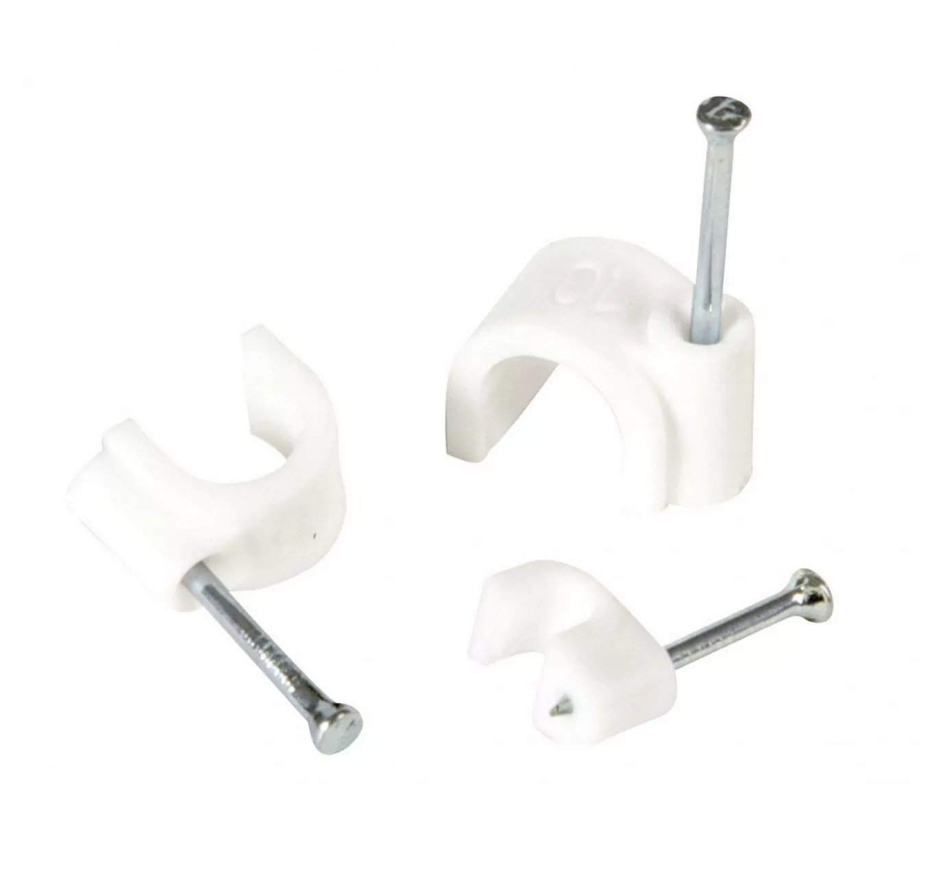 Round Cable Clips 9mm - 10pk
