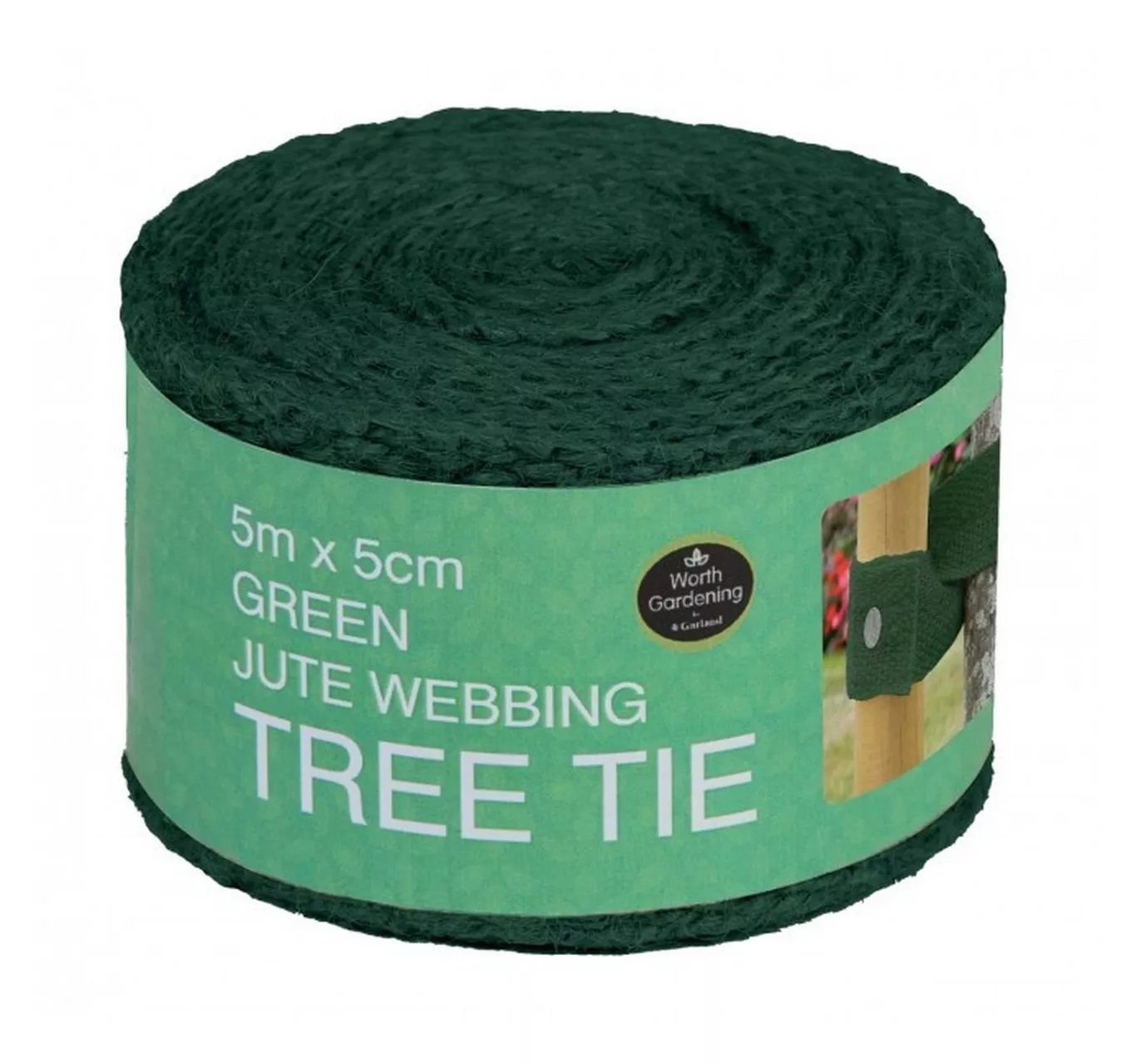 Green Jute Tree Tie 5cm x 5m