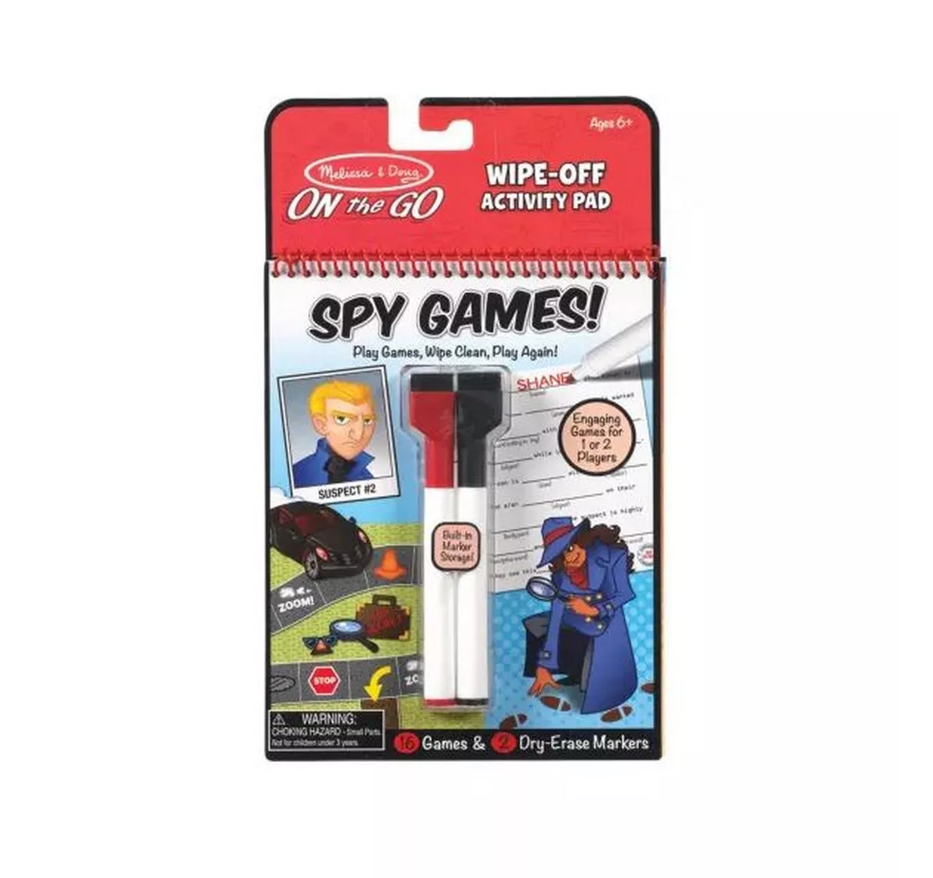 Wipe-Off Activity Pad Spy