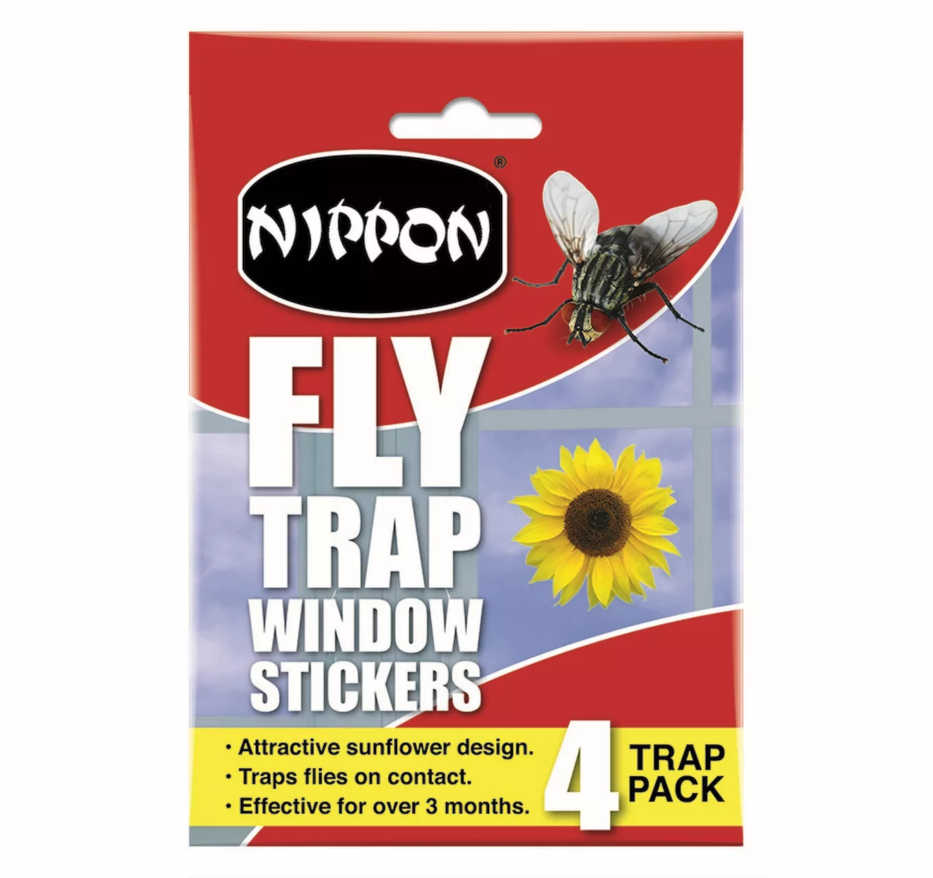 Window Sticker Fly Trap 4pk