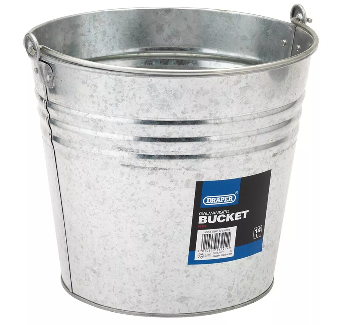 Galvanised Bucket 14L