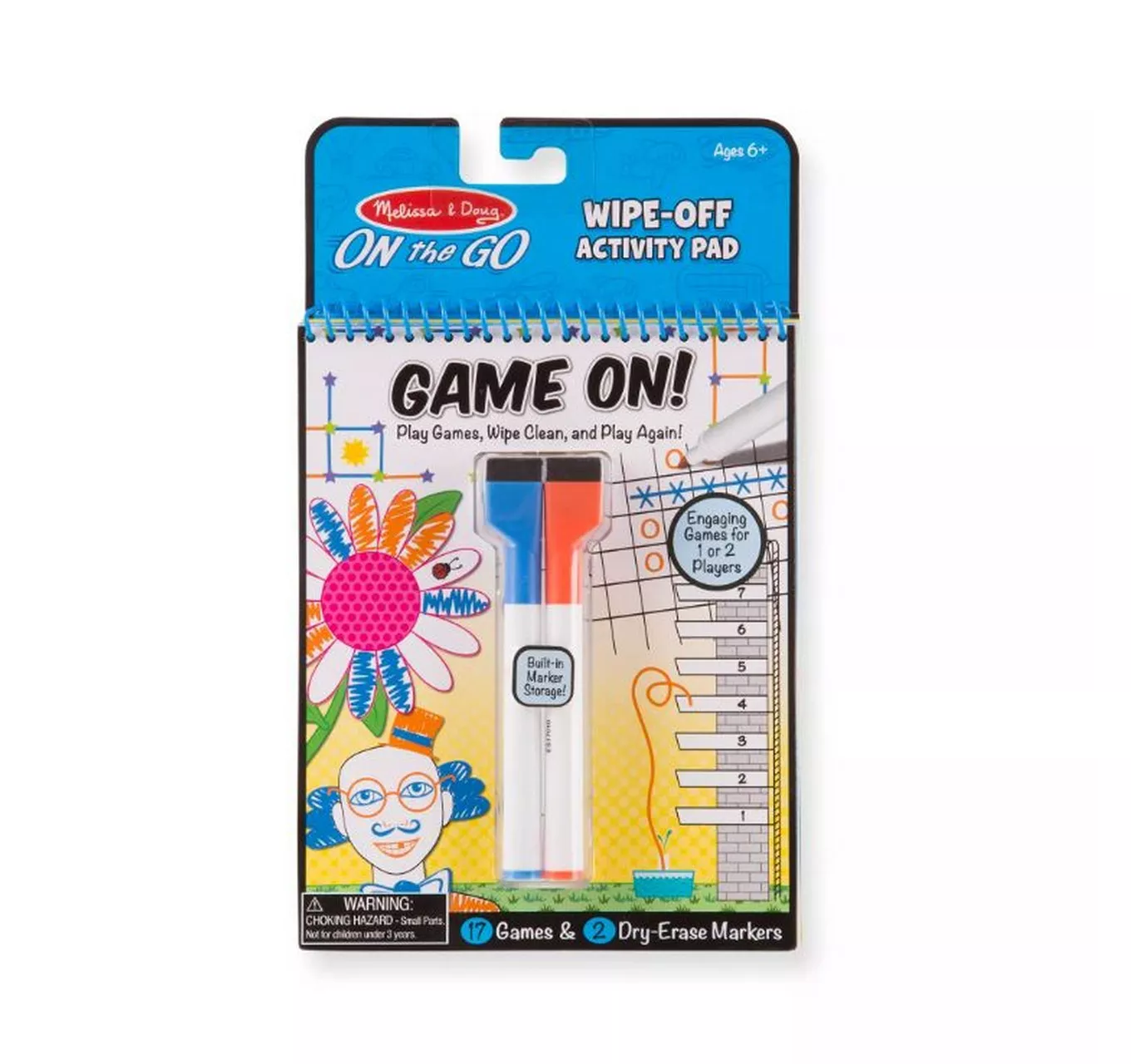 Wipe-Off Activity Pad Game On