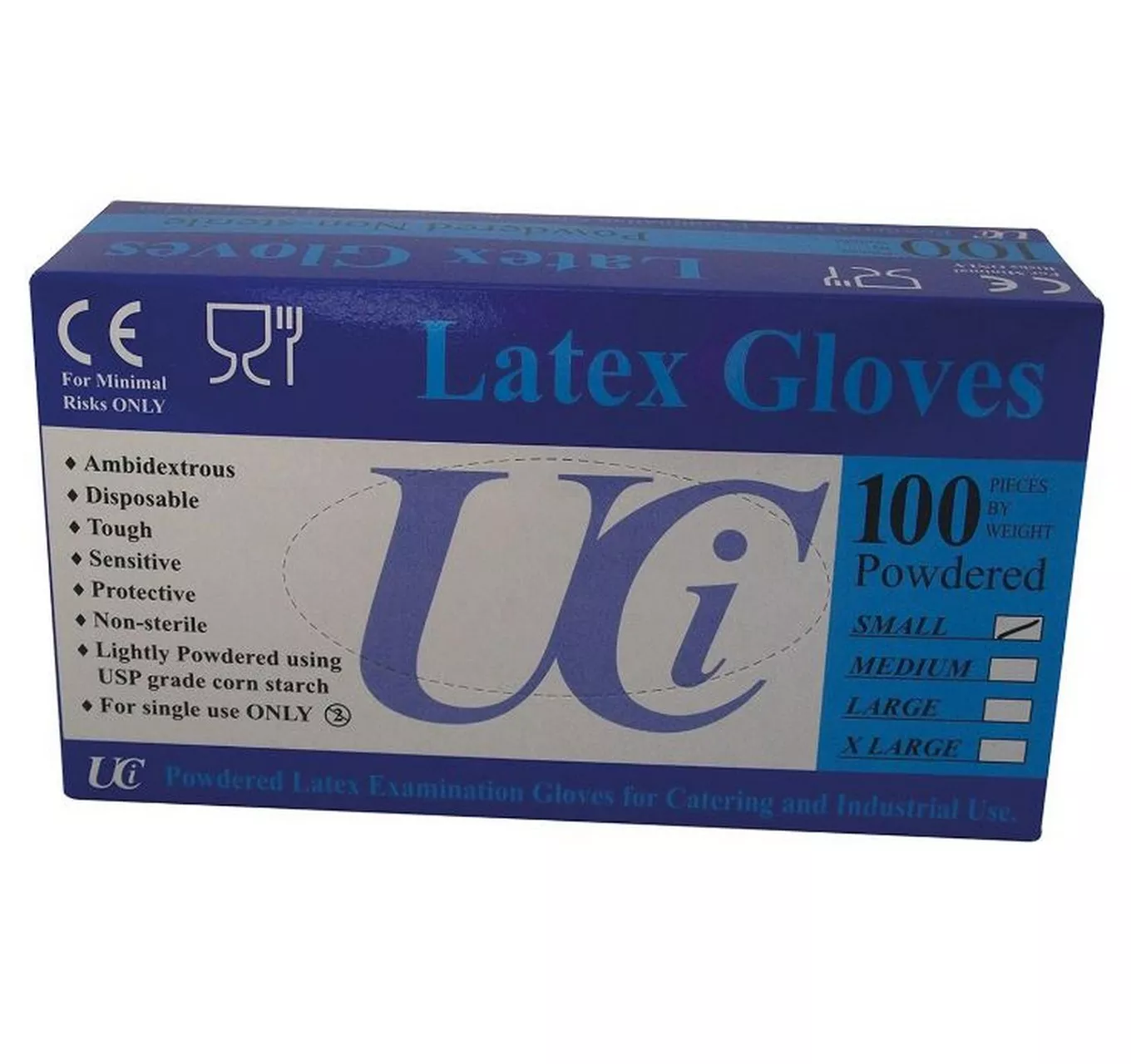 Latex Examination Gloves M