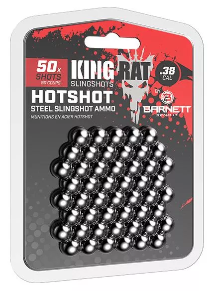 Hot Shot Steel Slingshot Ammo 50pk