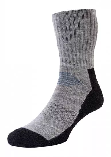 Technical Rambler Anti-Blister Dual Layer Wool Socks Grey/Slate 4-7