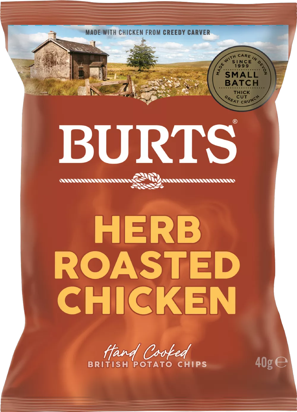 Burts Herb Roasted Chicken Chips 40g
