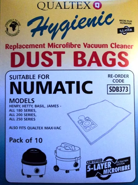 Numatic Henry Vacuum Bags 10 Pack