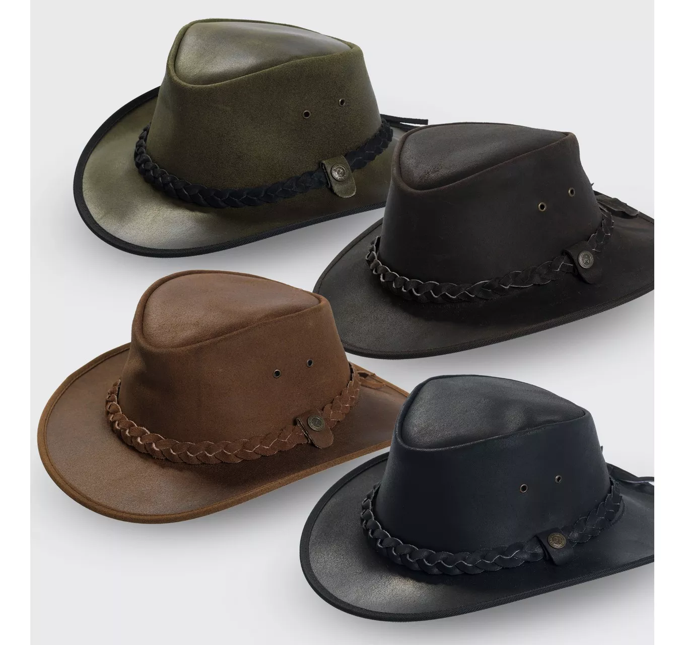 Brisbane Leather Hat Tan L