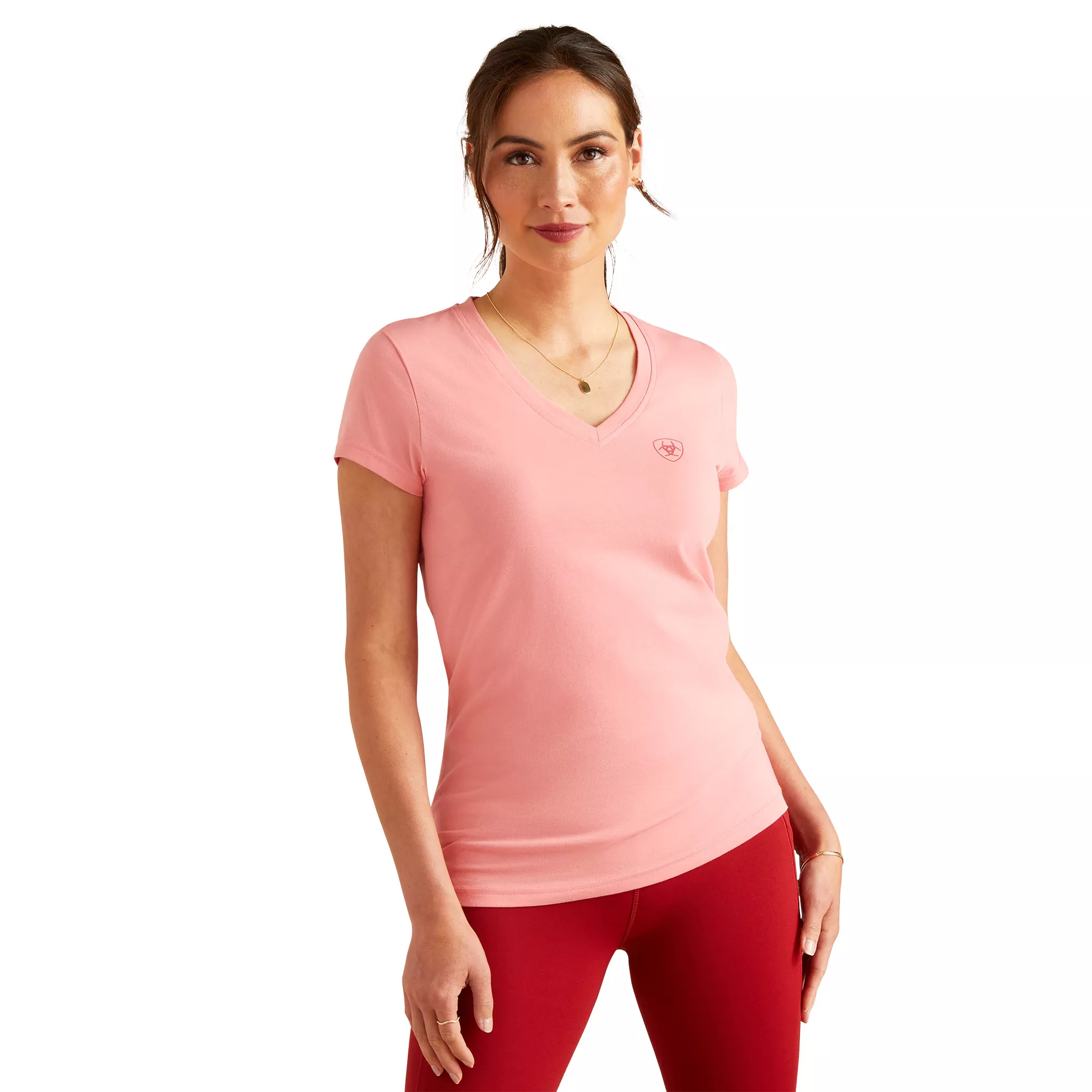 Womens Petal Font T-Shirt Flamingo Plume XS