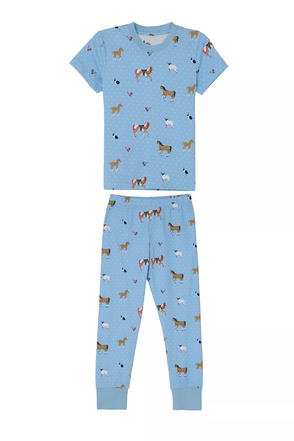 Girls Pyjamas Blue Animal Print 4-5yrs
