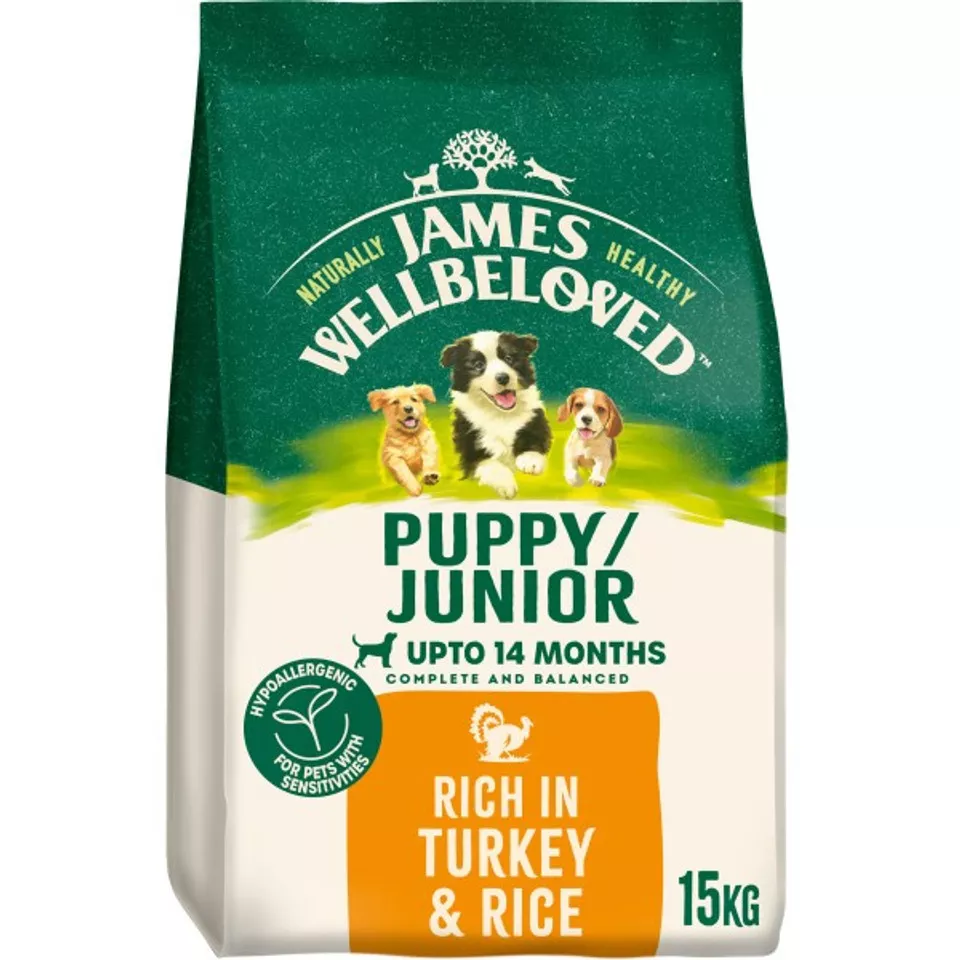 James Wellbeloved Puppy/Junior Turkey & Rice 15kg