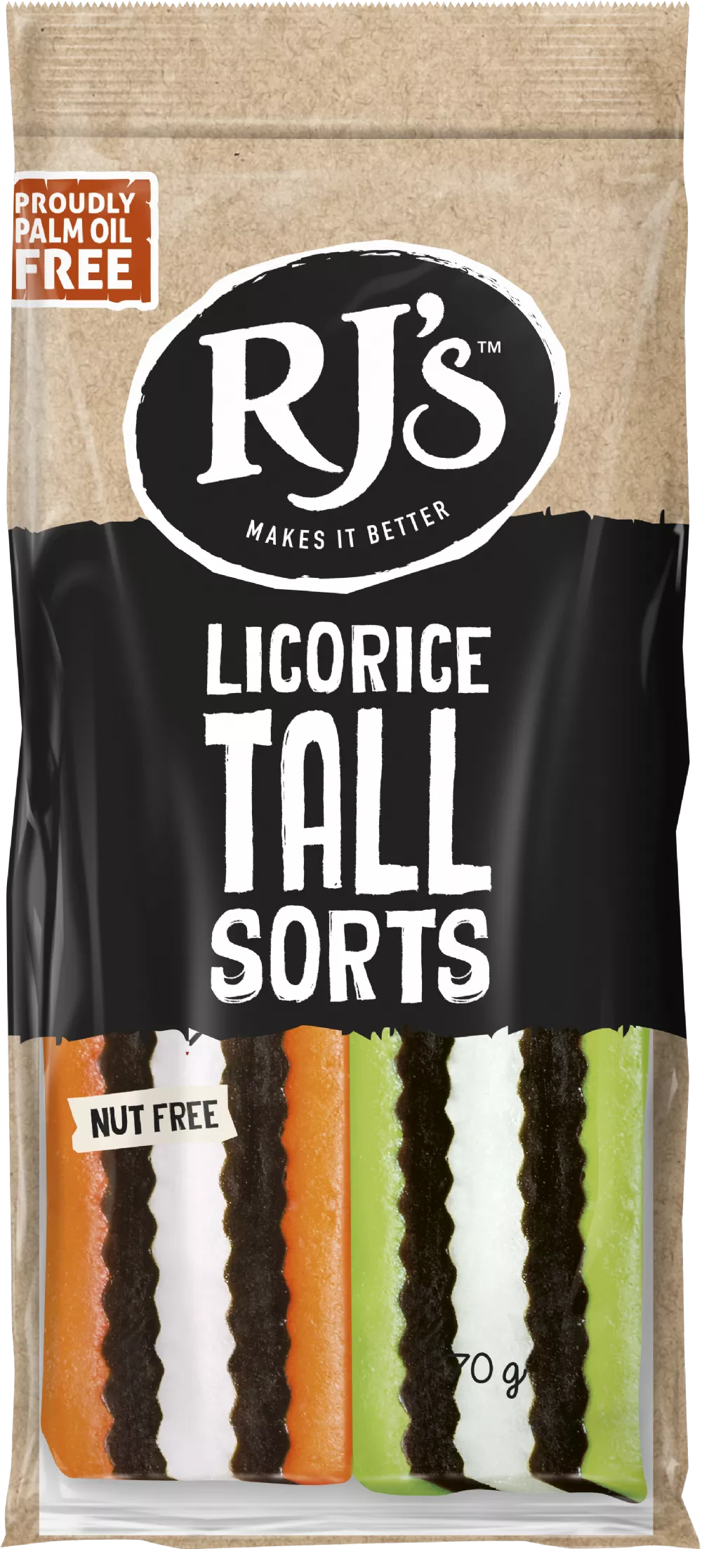 Licorice Tallsorts 70g