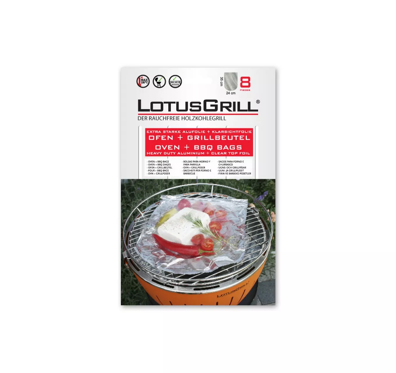Lotus Grill BBQ Bags 8pk