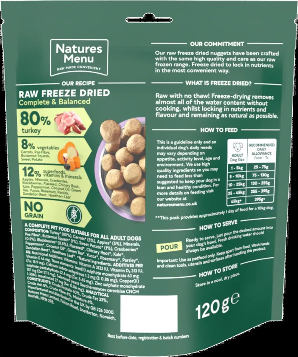 Freeze Dried Turkey 120g