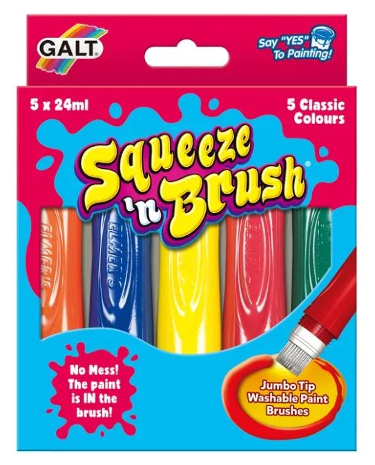 Galt Squeeze N Brush Classic Colours 5pk