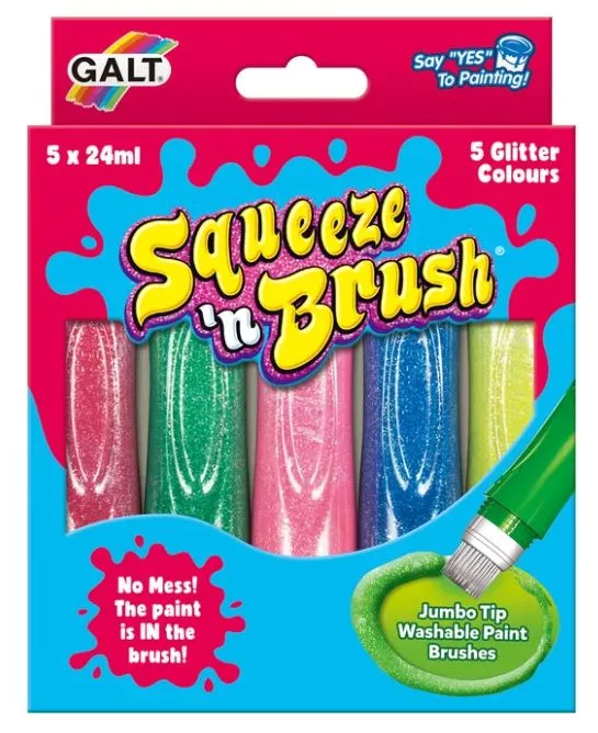 Galt Squeeze N Brush Glitter Colours 5pk