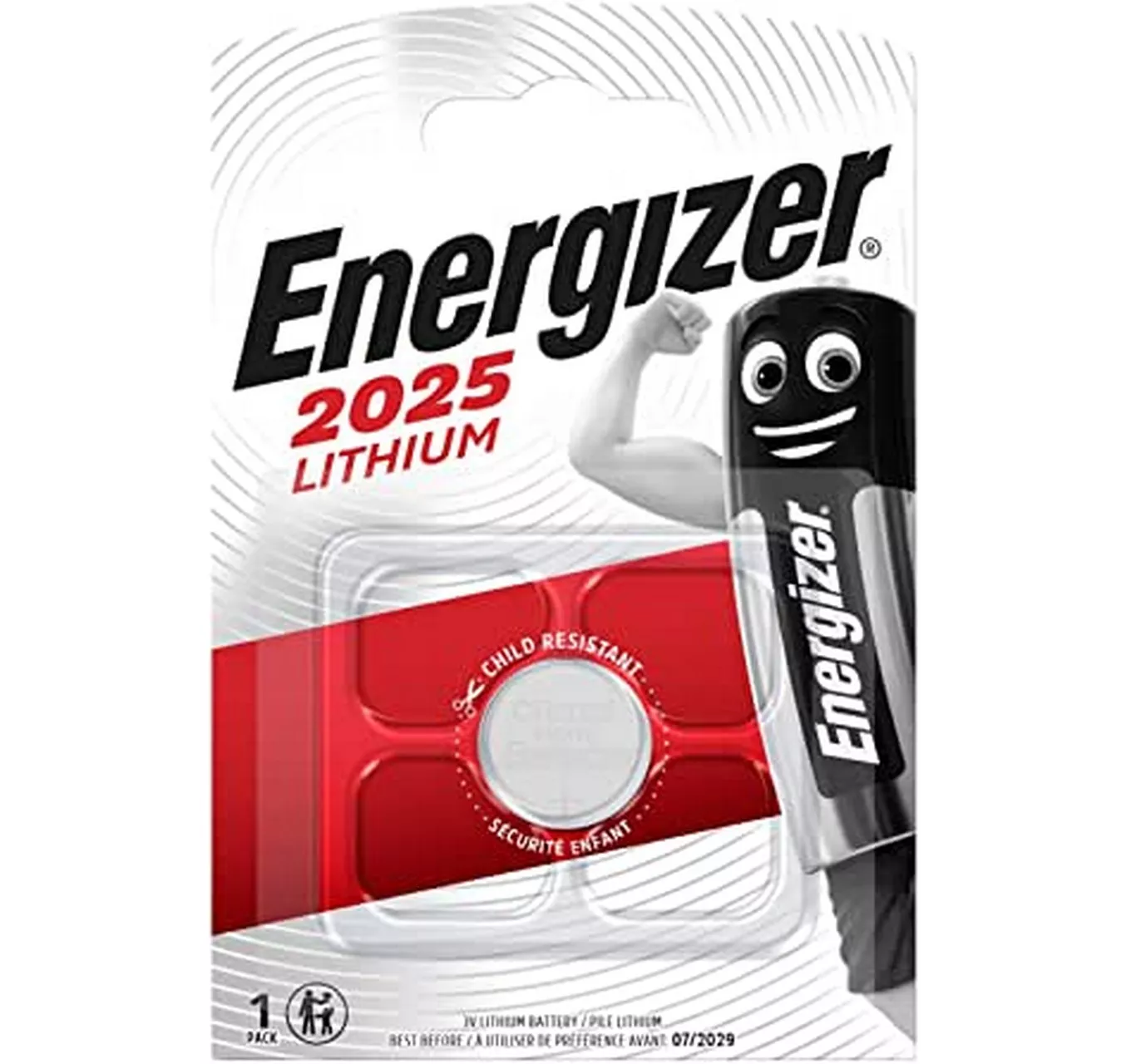 Energizer CR2025 Lithium 3v