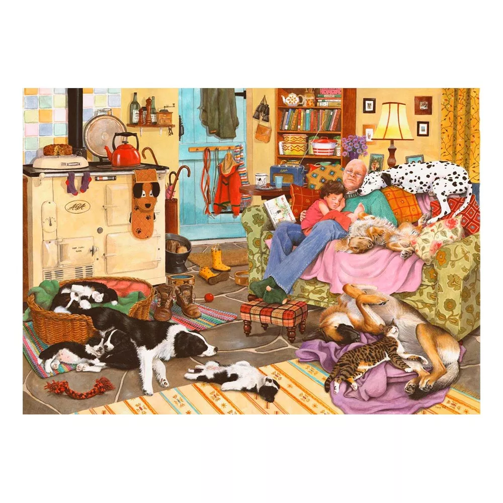 Dog Tired 1000 Piece Puzzle