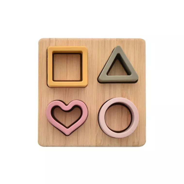 Bambino Silicone & Bamboo Heart Puzzle