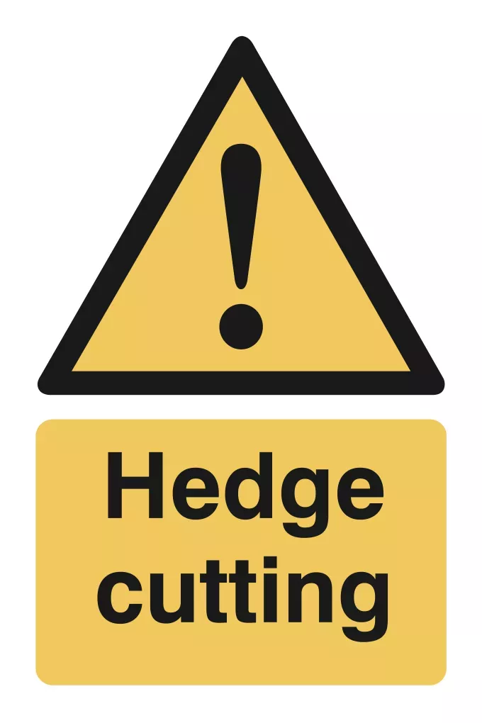Hedge Cutting Sign 300x200mm
