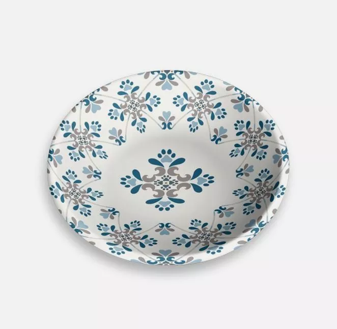 Pawsitano Tile Bowl Saucer