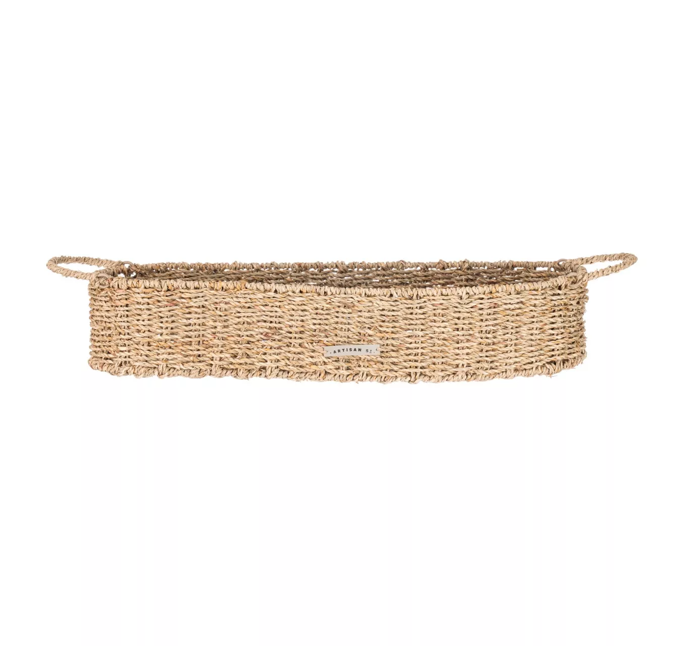 Long Seagrass Basket + Handle