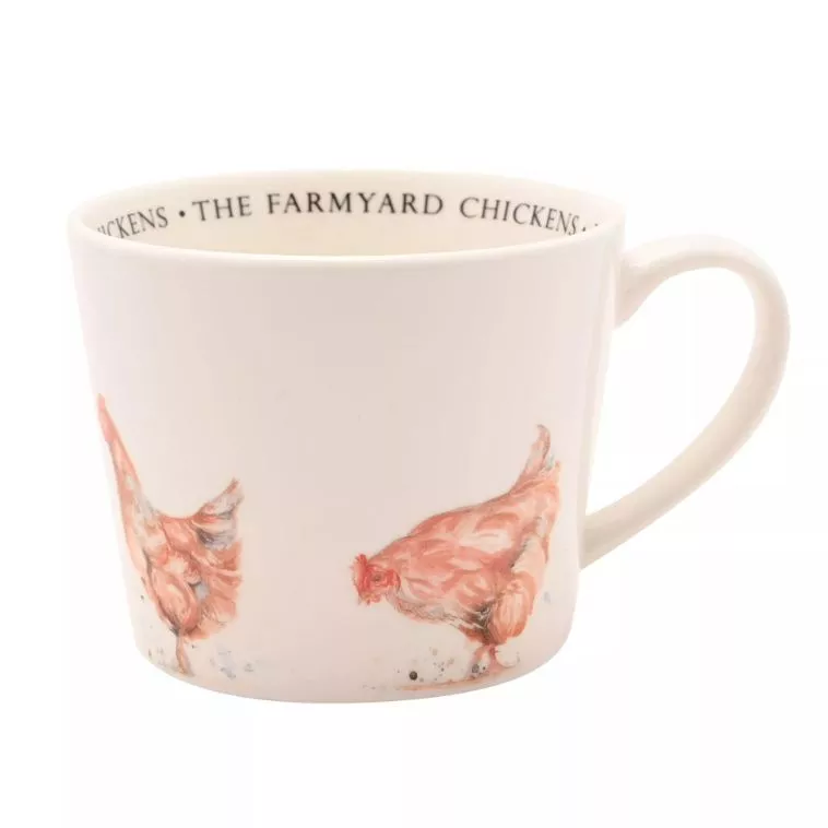 Meg Hawkins Mug - The Farmyard Chickens