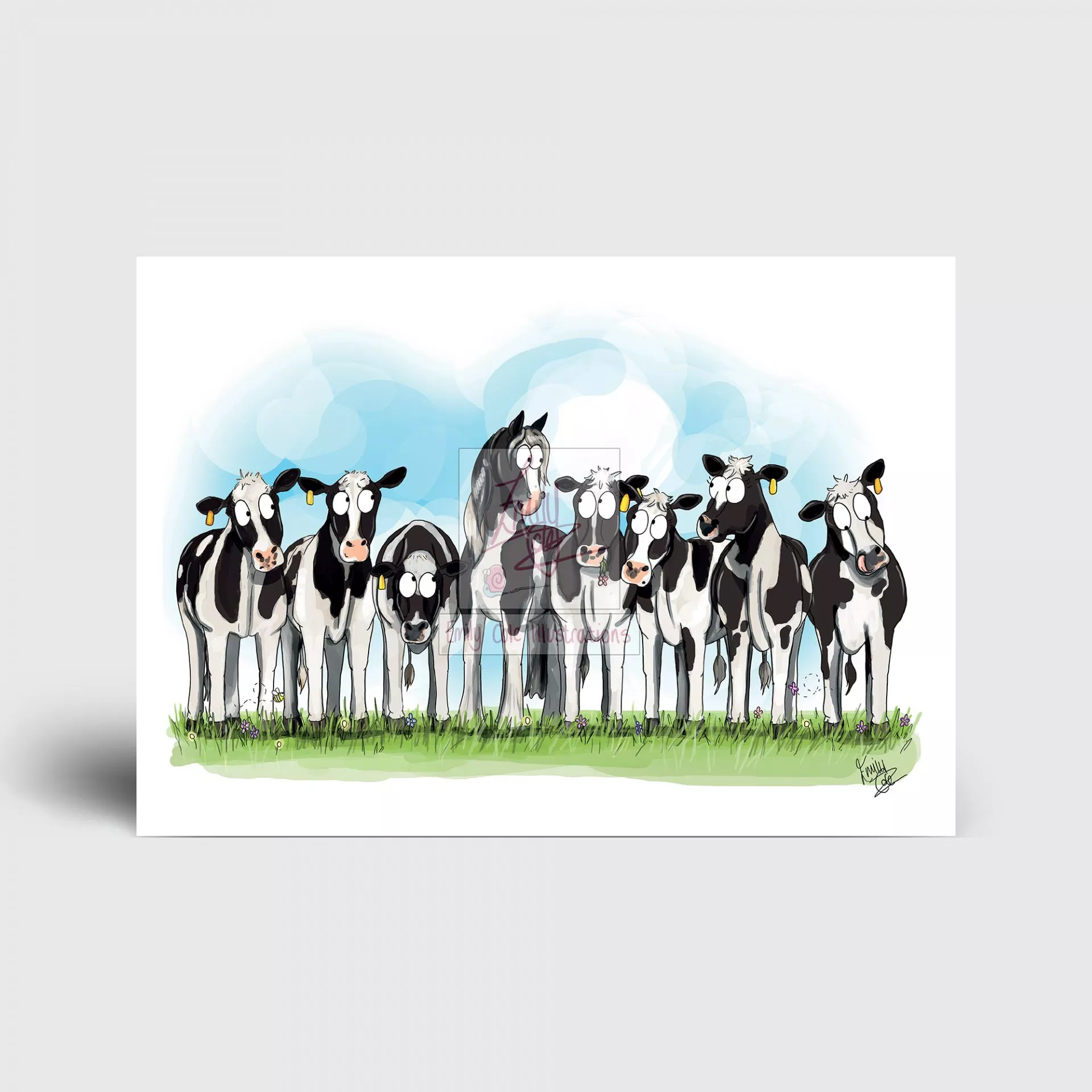 ‘Cow Pony’ Greeting Card
