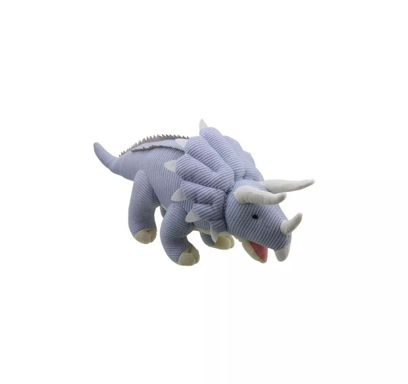 Knitted Triceratops Blue (S)