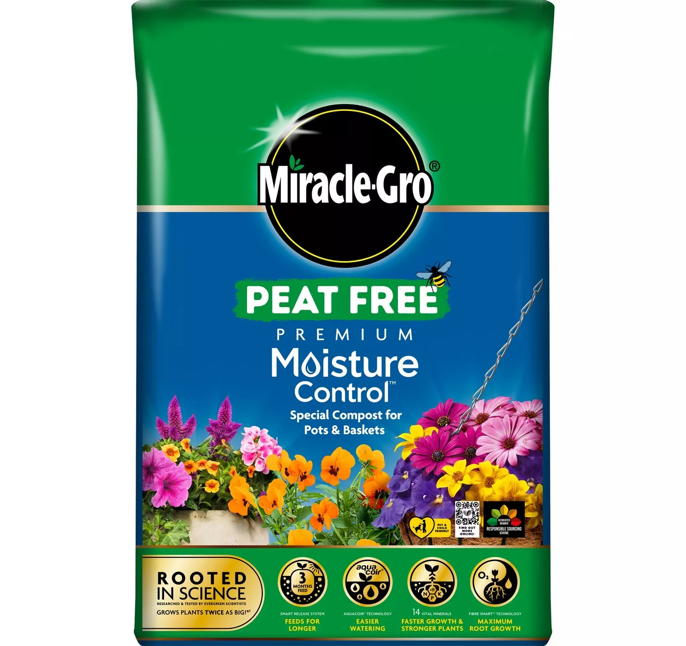 Miracle-Gro Peat Free Moisture Control 40L