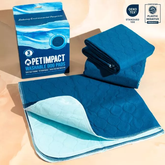 Washable Puppy Pads Midnight Blue 90x80cm 2pk