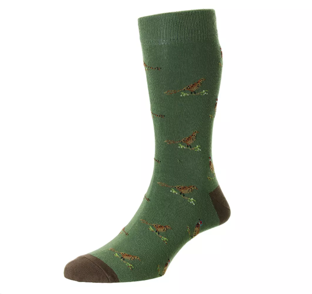Pheasant Socks Green 6-11