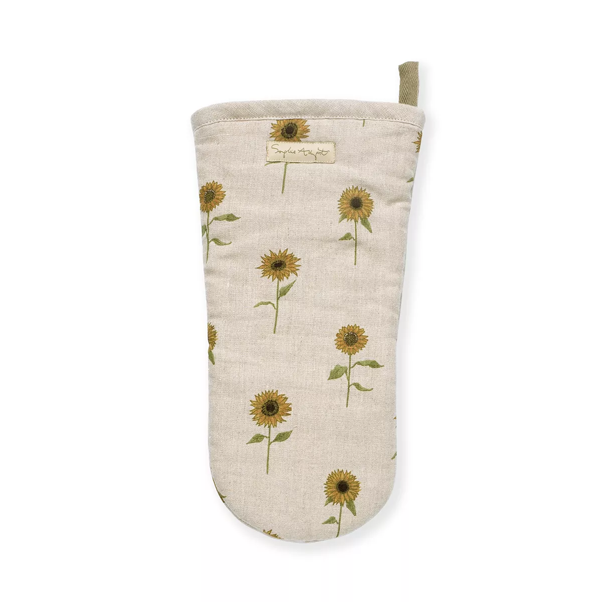 Oven Mitt - Linen - Sunflower