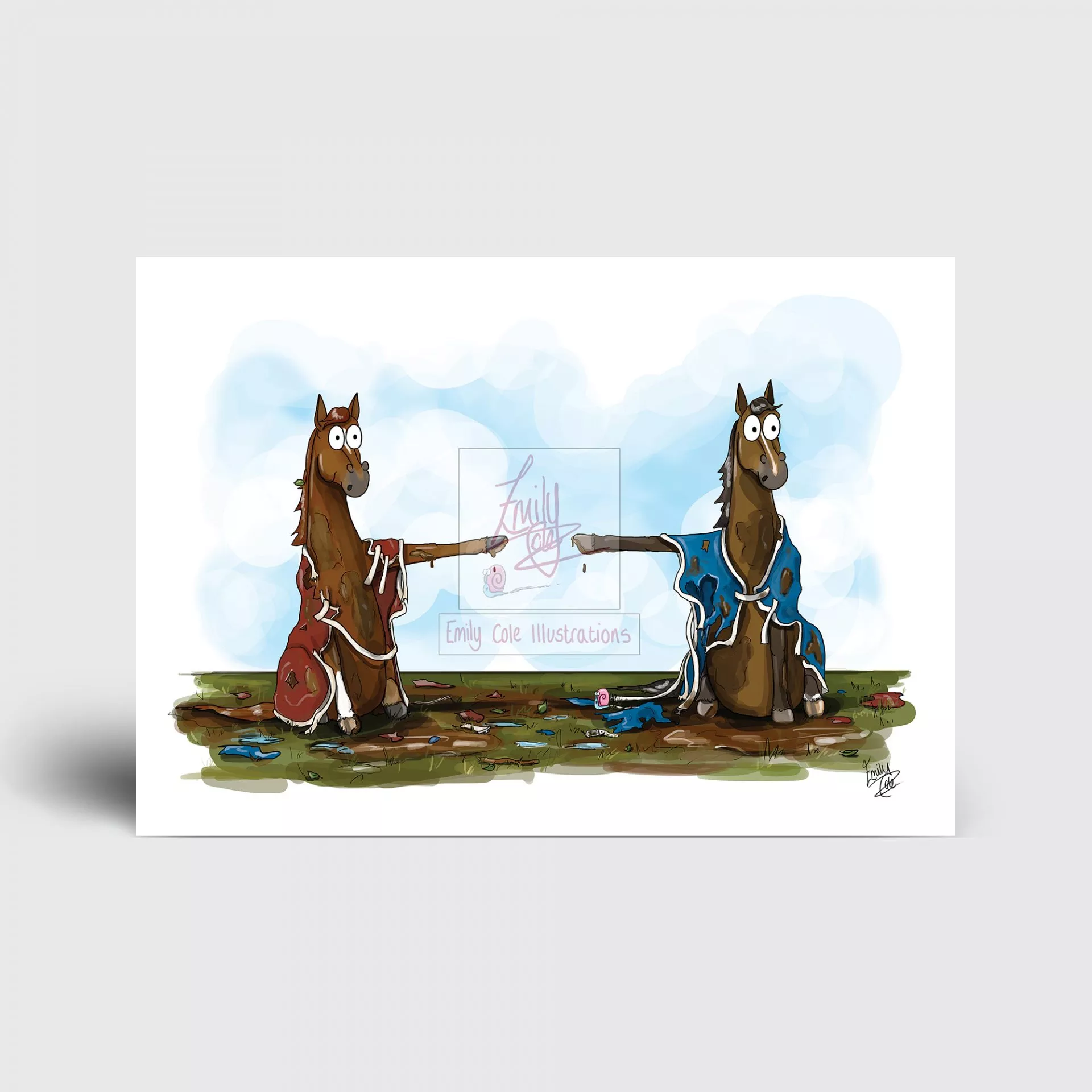 ‘He started it’ Greeting Card