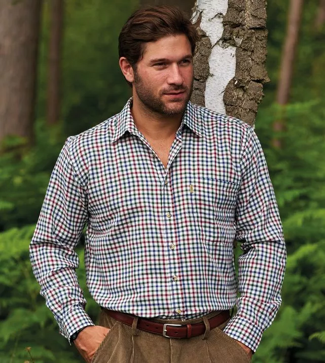 York Mens Shirt Wine