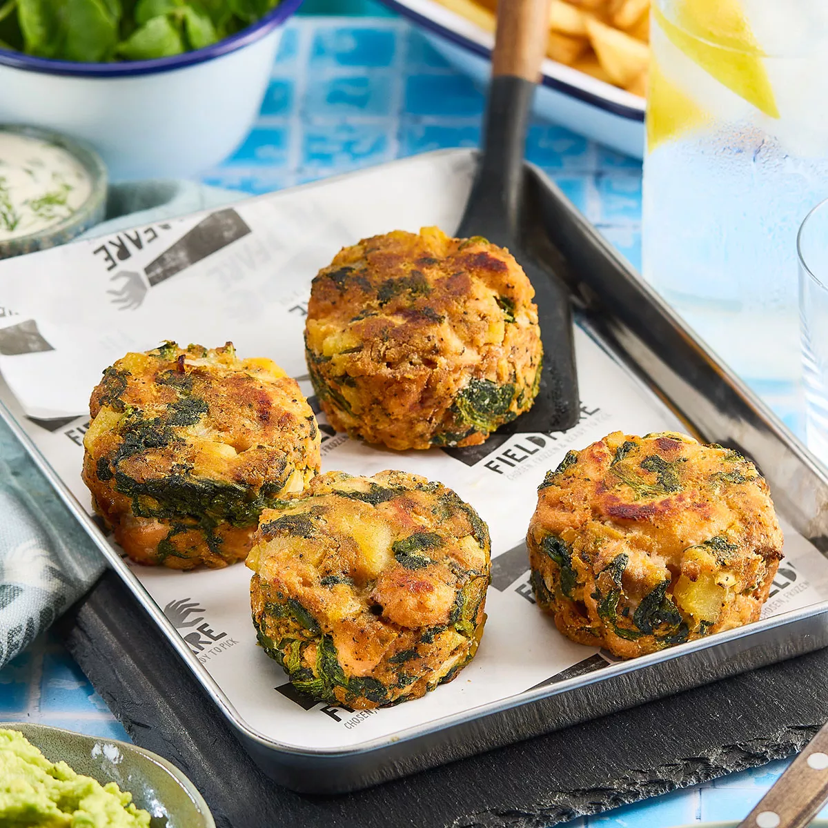 Salmon & Spinach Naked Fishcake - Each