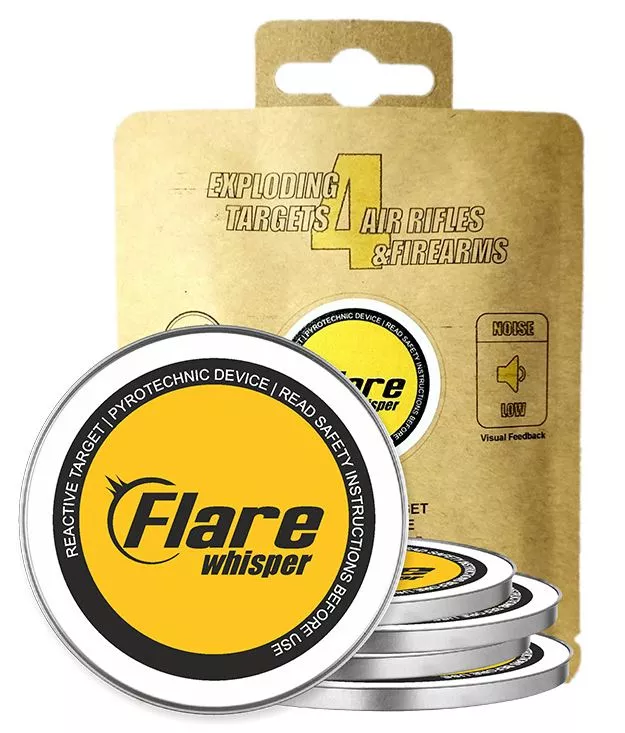 Flare Whisper Exploding Target 38mm Low Noise 5pk