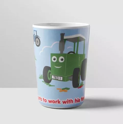 Tractor Ted Machines Melamine Beaker
