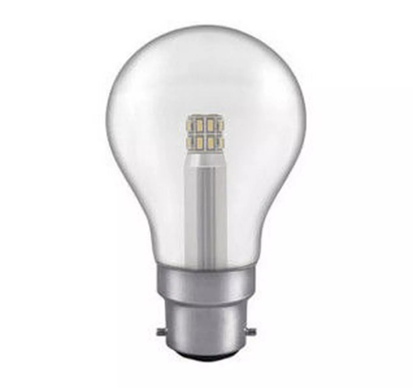 5w BC GLS LED Clear Light Bulb