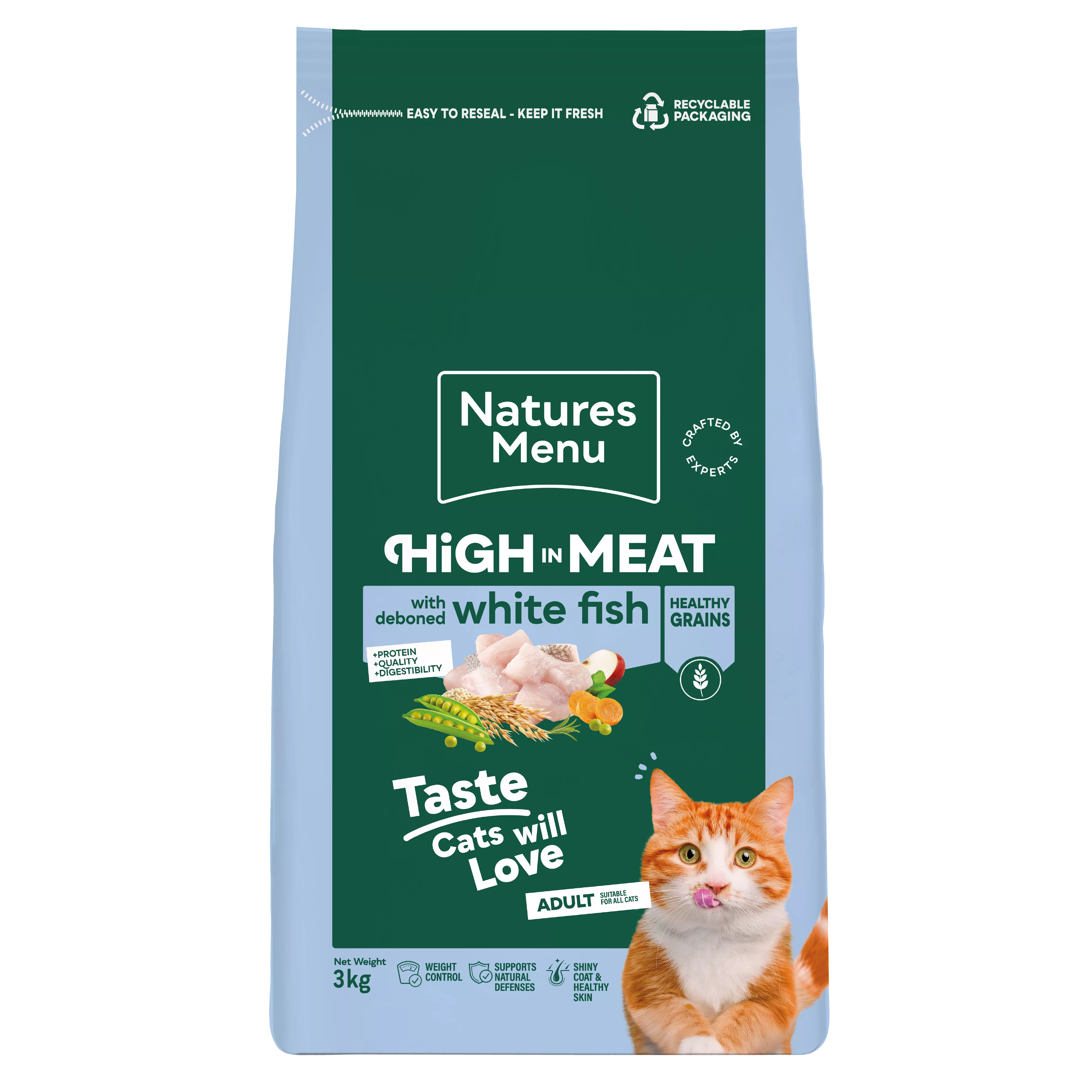 HiGH IN MEAT White Fish Healthy Grains 3kg