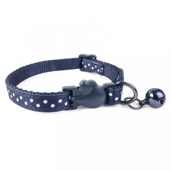 WonderLust Navy Polka Collar