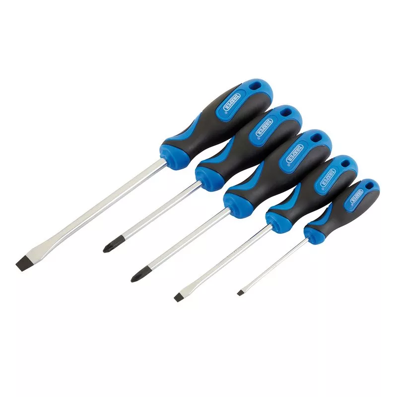 Soft Grip Screwdriver Set 5pc