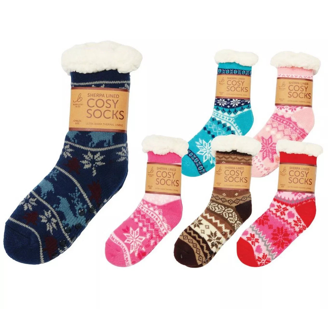 Childs Sherpa Fleece Socks