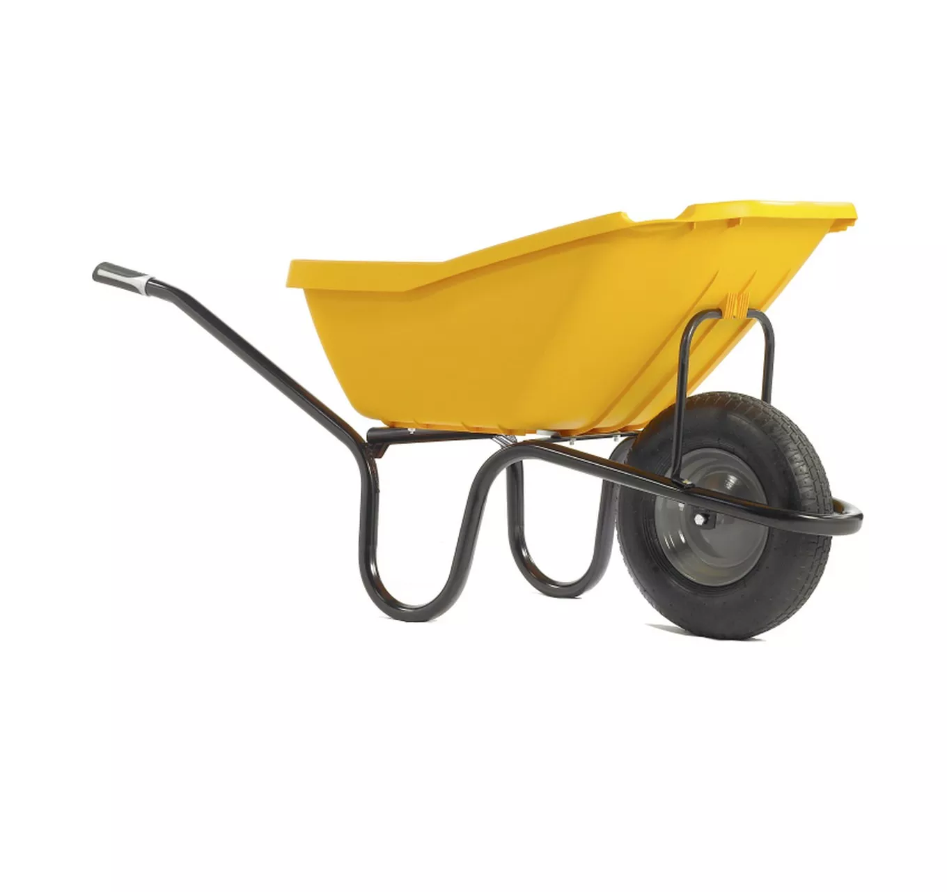 110L Pick-UP PolyPro Wheelbarrow Yellow