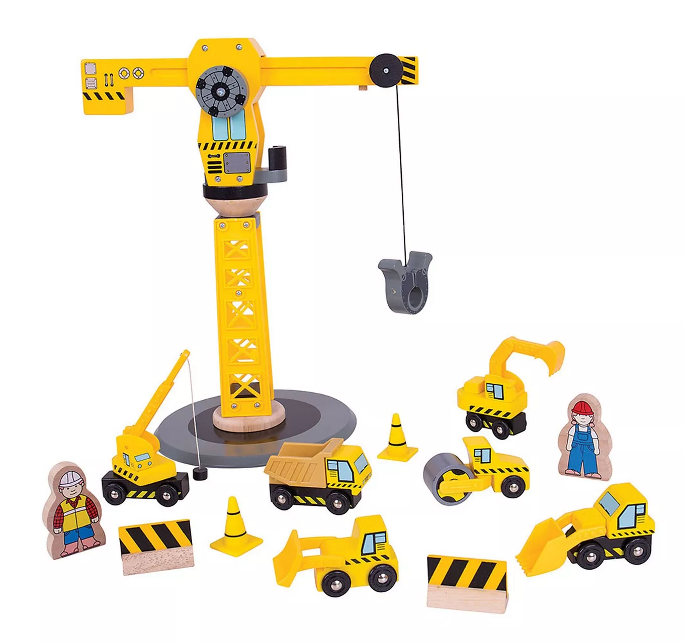 Yellow Crane Construction Set