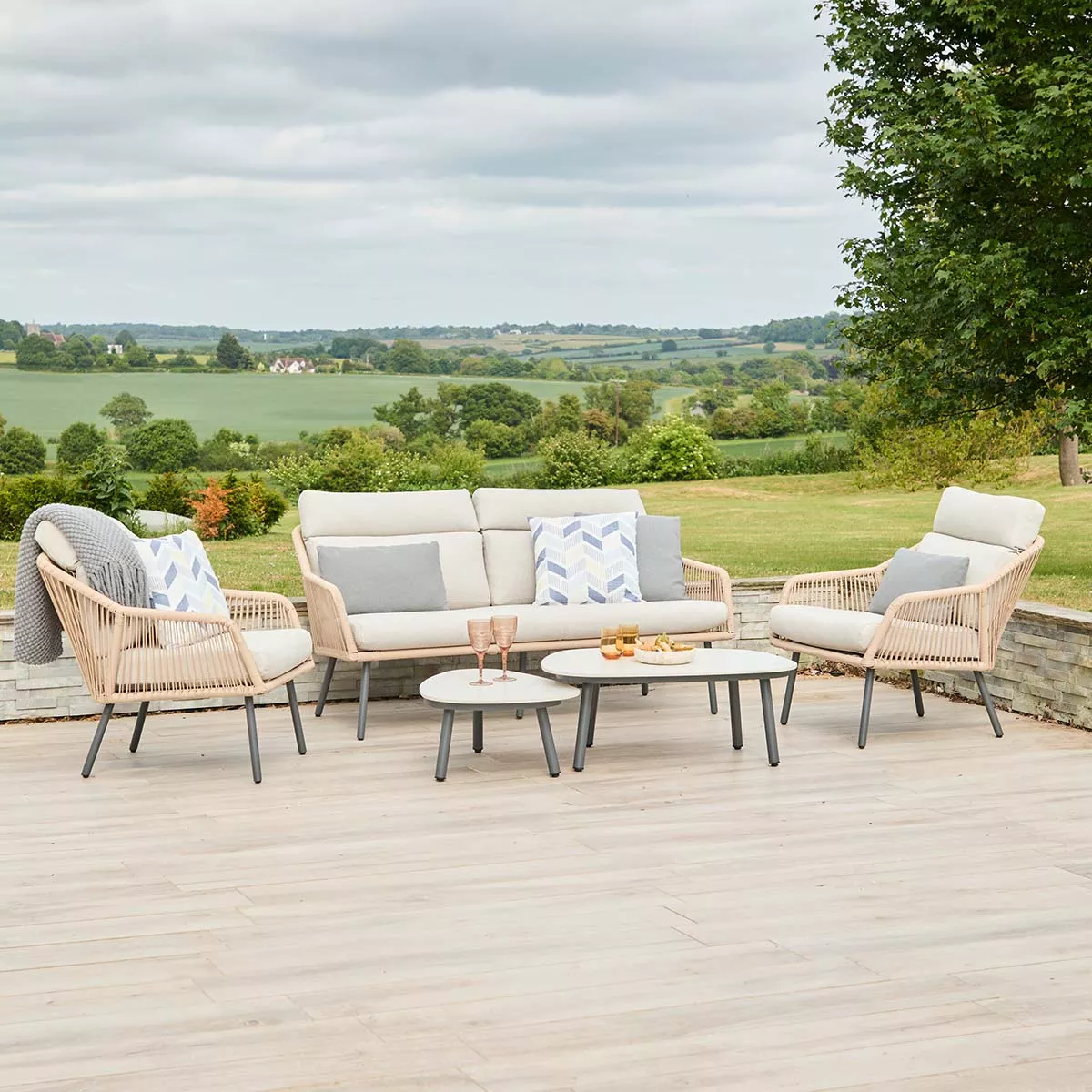 Malibu Lounge Set - Wheat