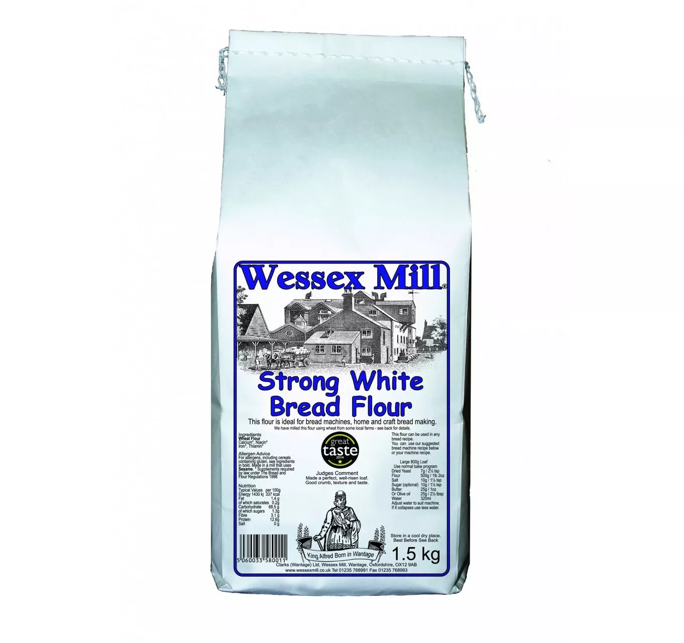 Strong White Bread Flour 1.5kg