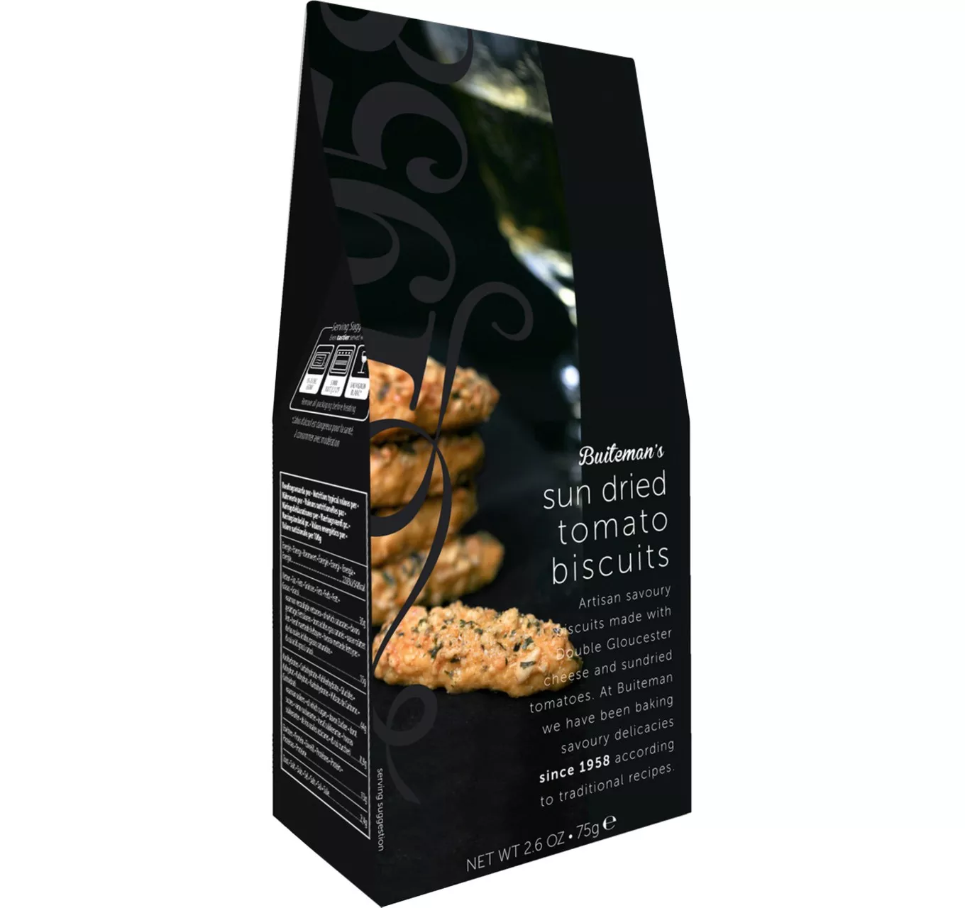 Sun Dried Tomato Biscuits 75g