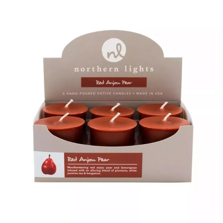 Northern Light Votive Candle Red Anjou Pear - Each