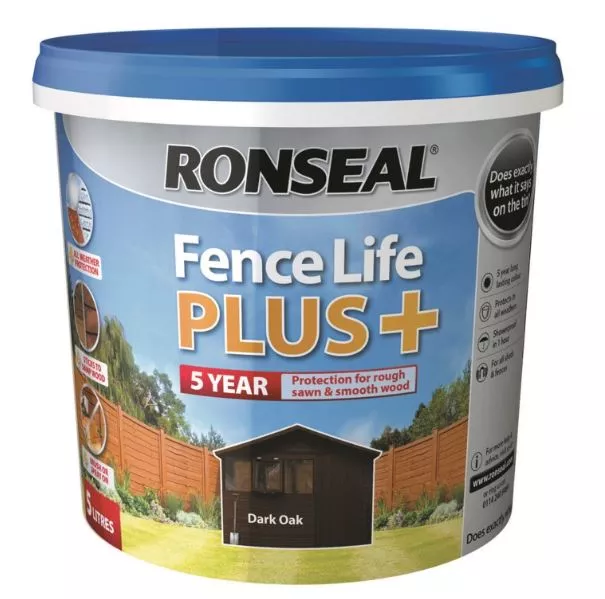 Fencelife Plus+ Dark Oak 5L